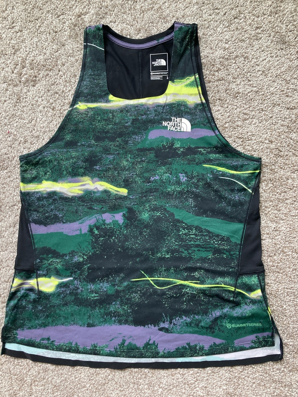 The North Face Women’s Summit Series High Trail Run Tank Graphic Quick Dry sz L